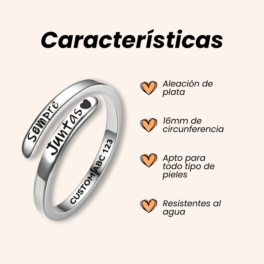 ANILLOS DE REGALO SIEMPRE JUNTAS